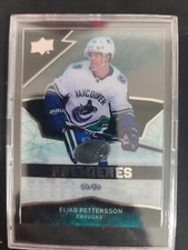 2018-19 UD ICE Elias Pettersson Rookie Ice Premieres /99 Vancouver Canucks