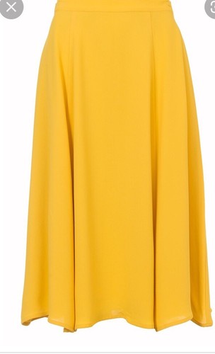 French Connection Citrus ARIMI Crepe Flared Midi Skirt Uk 6 rrp £85 - Picture 2 of 4