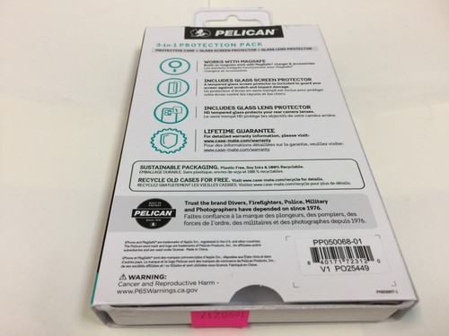 Pelican 3-in-1 Protection Pack (MagSafe) Case + Screen/Lens Protector iPhone 14 - Picture 2 of 3