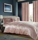 Crushed Velvet Duvet Cover Set Double King Super King  Bedding Sets or Curtains 