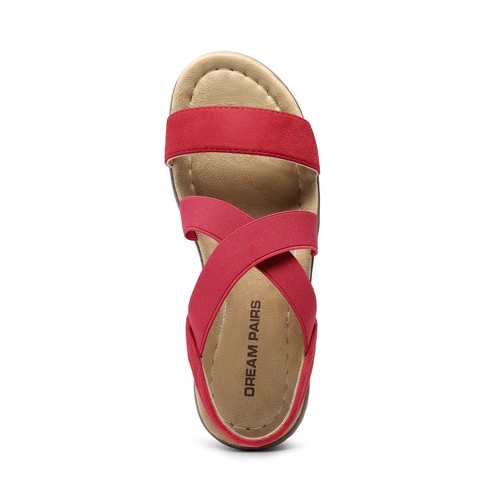 Women Classic Slip on Flat Sandals Low Wedges Vacation Beach Walking Sandals - Picture 28 of 37
