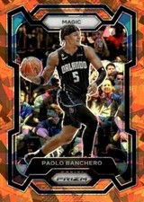 2023 Panini Prizm Basketball Base #100: Paolo Banchero Orange Ice