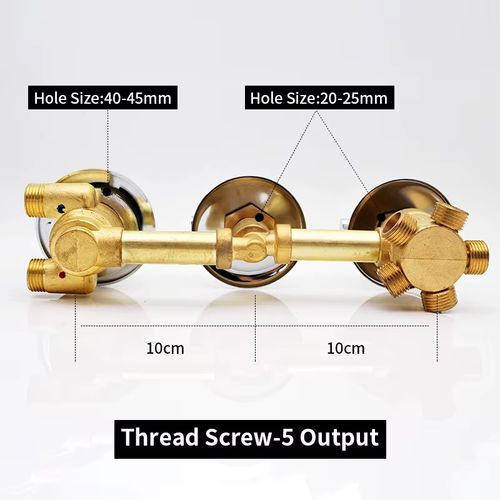 2/3/4/5 Way Output Brass Shower Valve Mixer Thermostatic Shower Faucets Shower D - Picture 21 of 24