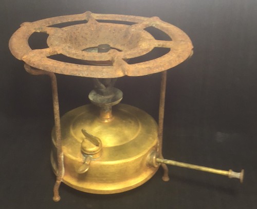 Antique Brass PRIMUS Camp Stove SWEDEN Collectable RARE V17 1931 Original - Picture 12 of 12
