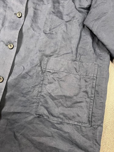Chaqueta de trinchera Maison De Soil para mujer Japón lino estilo Issey Miyake talla 1 - Imagen 3 de 24