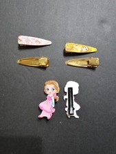 Handmade Hair Bows - Disney Princess - Beauty and the Beast 6 Hair Clips