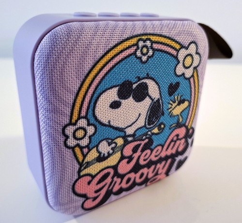 Snoopy Peanuts / altoparlante wireless portatile altoparlante portatile viola / NUOVO USA - Foto 4 di 24