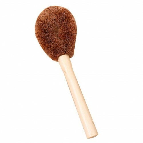 Coconut Fiber Pot, Bowl or Pan Kitchen Wash Brush Long Handle Non-Stick Eco - Picture 3 of 8