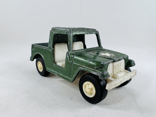 Vtg TootsieToy Pressed Steel GREEN STAR Truck/Jeep Pick-up USA - Picture 8 of 13