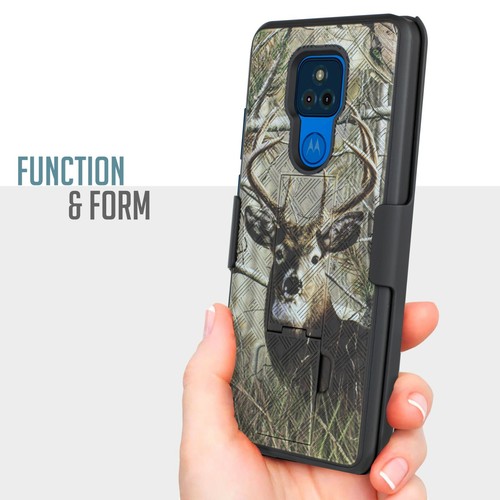 Custodia telefono per Motorola Moto G Play 2021 fondina clip cintura guscio sottile con vetro - Foto 17 di 33