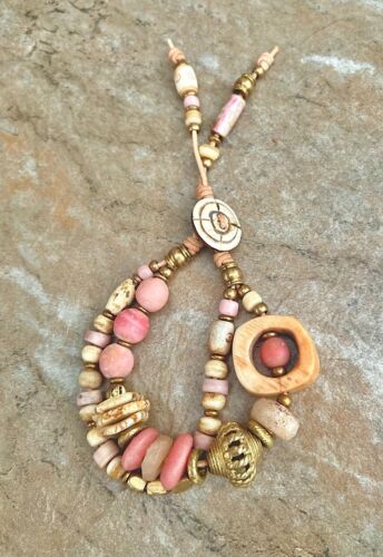Peach Blossom Inspired Boho Chic Bracelet - Picture 5 of 10