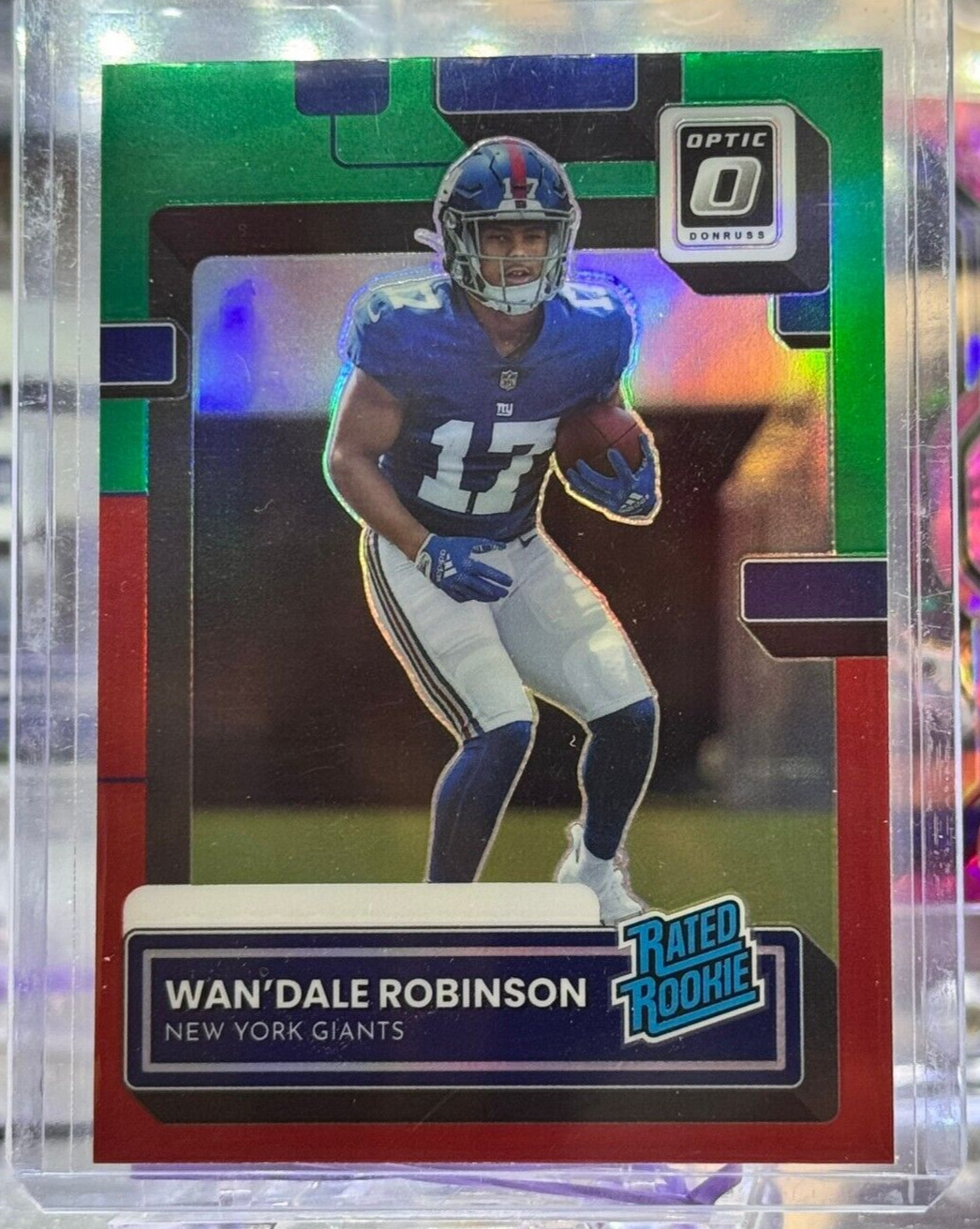 2022 PANINI DONRUSS WANDALE ROBINSON OPTIC RATED ROOKIE PREVIEW RED & GREEN RC