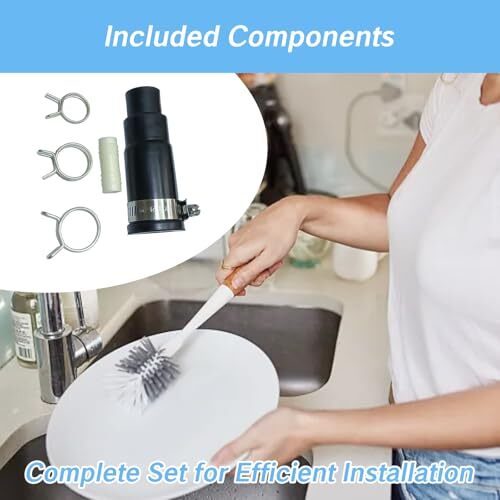 NIIIYTYB Dishwasher Drain Hose Adapter Kit Rubber Reducer Connector for - Picture 5 of 7