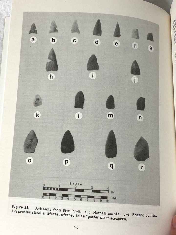 INFORME ARQUEOLÓGICO DE TEXAS DE COLECCIÓN, DEPÓSITO DE SANFORD, 1986, MAPAS, PUNTAS DE FLECHA, HERRAMIENTAS Foto 3 de 4