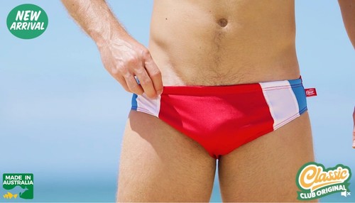 All new AUSSIEBUM "CLUB ORIGINAL" Swimwear Single Layer 100% Nylon tri-color 2.5 - Picture 5 of 11