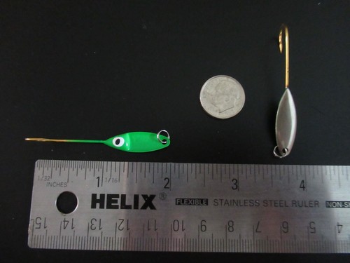 SHAD GRABBERS FLUTTER SPOON WILLOW LEAF SZ 1 BLADE CHOOSE COLOR / QTY UV Blast - Picture 61 of 65