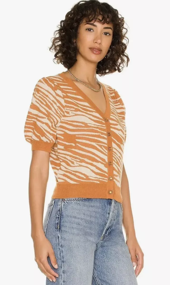 NWT HEARTLOOM Zelata Cardigan Sweater in Clay Orange REVOLVE 89