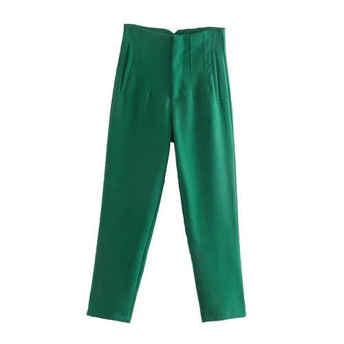 Women's Solid Color High Waisted Straight Leg Pants Casual Daily Long Trousers - Bild 41 von 93