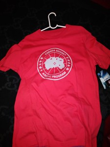 red canada goose t shirt red canada goose t shirt