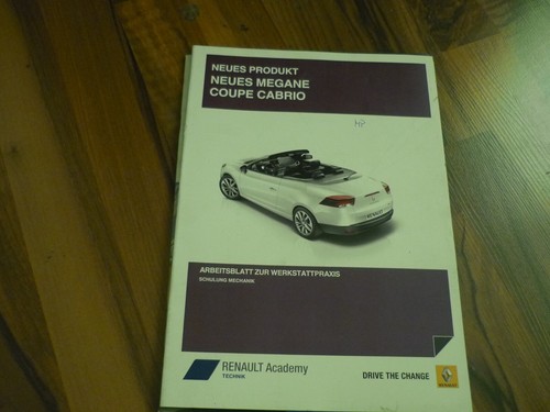 Renault Megane Coupe Cabrio Renault Akaemie Schulungsheft