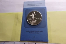 FIDDLER ON THE ROOF LONGEST RUNNING SHOW BROADWAY SILVER COIN COA VERY RARE 3FRO