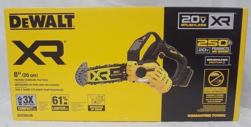 Brand New DeWalt XR DCCS623B 20v Max 8" Cordless Electric Pruning Chainsaw!