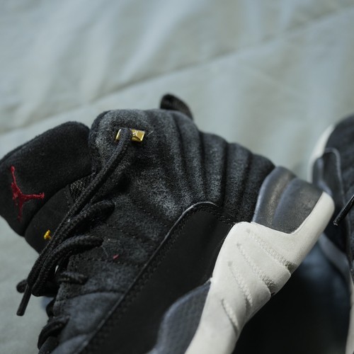 Air Jordan 12 Shoes Kids 11c Black Retro PS Reverse Taxi Toddler Little Kids - Picture 9 of 10