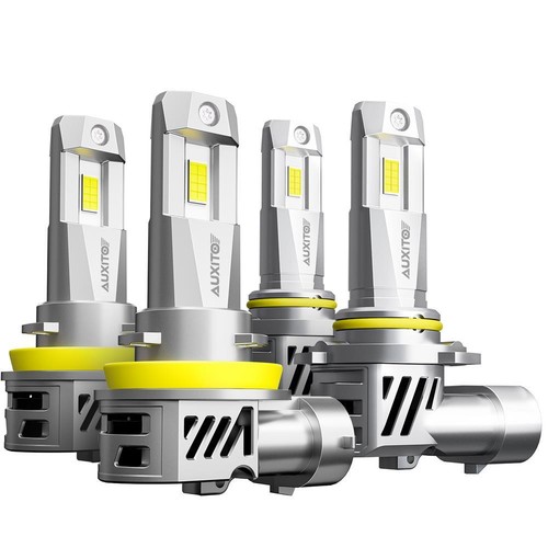 AUXITO 9005 9006 H11 LED Headlight Bulb Conversion Kit High Low Beam 6500K White - Foto 12 di 18