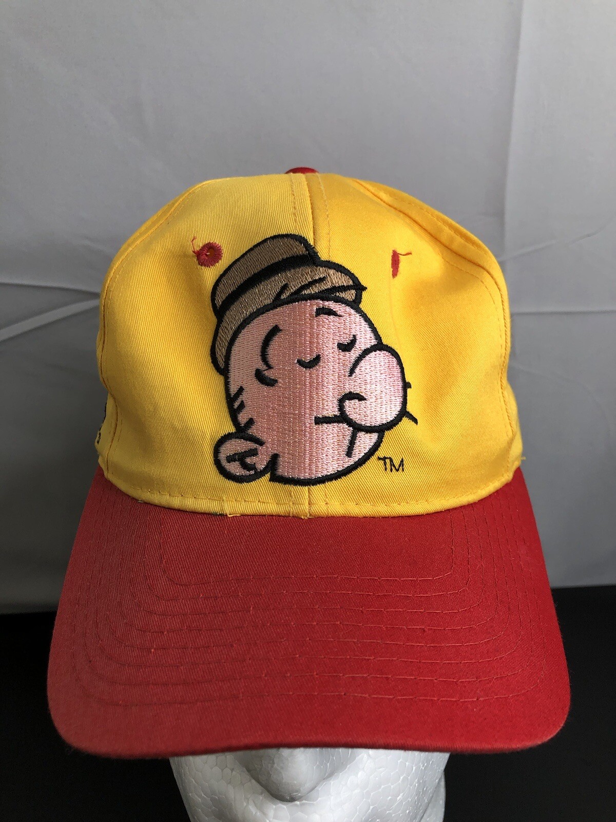 Popeye Wimpy Hat Vintage 1993 - King Features Syndicate - American Needle Yellow