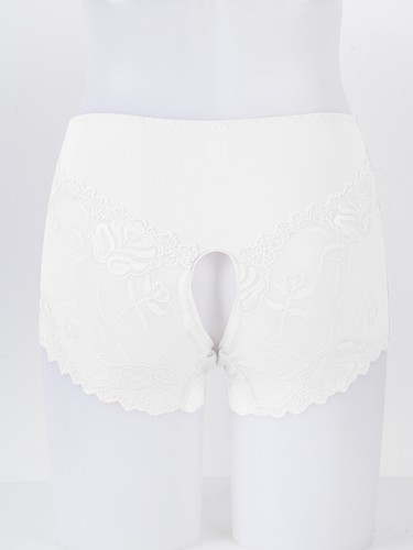 Women Hollow Out Panties Lace Crotchless Underwear Bikini Briefs High Cut Shorts - Bild 5 von 49