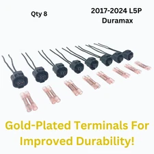 Injector Pigtails Harness for Chevy GMC 2500 3500 L5P Duramax 17-24 Gold Pins