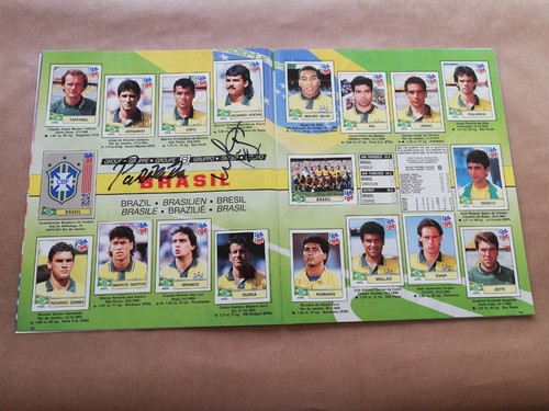 Album Panini Usa 94 World Cup 448 cromos completo handsigned Brasil - Imagen 4 de 12