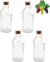 4 X 1 L Glasflasche LiköRflasche Eis-Flasche Schnapsflasche Wasserflasche