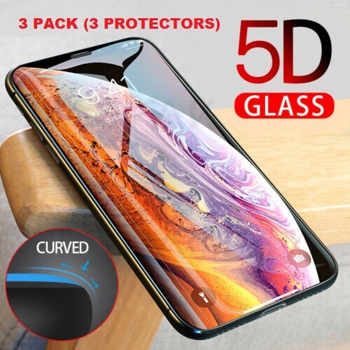 5D Occhiali Per Il IPhone 6 6s X XR XS Velo Di Vetro Completa Protezione Dello S - Foto 10