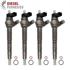 4x Injektor Einspritzdüse VW Audi Seat Skoda 2,0 TDI 0445110369 03L130277J BOSCH