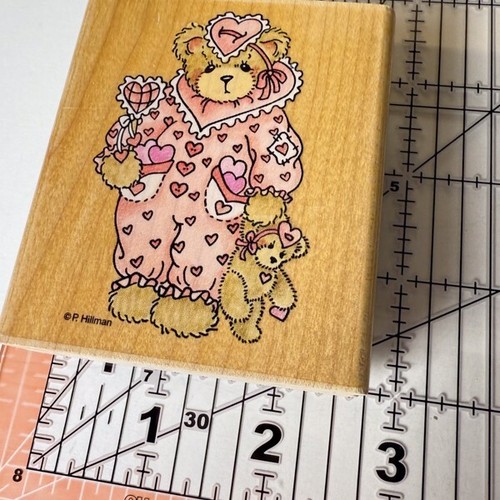 Jilly Sweetheart~Sleep~Cherished Teddies Rubber Stamp~2.5"X 3"~Stampendous TV005 - Picture 3 of 7