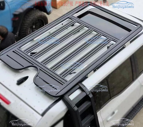 For Toyota Land Cruiser 2024-25 LC250 Black Alloy Roof Platform Luggage Rack Kit - Bild 3 von 15