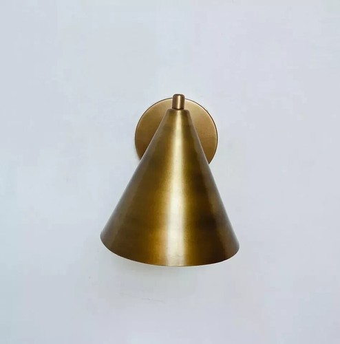 Wall Sconce Mid Century Light Wall Lamp Raw Brass Wall Light Fixture Home Decor - Picture 2 of 5
