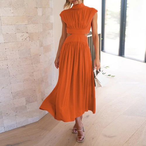 Einfarbiges Sommer-Partykleid Maxikleid Partykleid Sommerkleid. ≌ - Picture 27 of 28