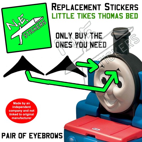 Replacement Mouth sticker SIZED TO FIT Little Tikes Thomas the Tank Engine Bed - Picture 3 of 5