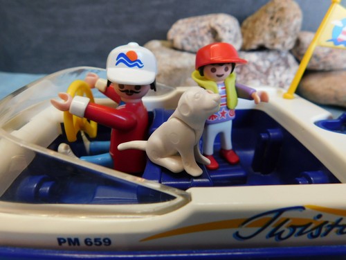Playmobil ***Rarität*** Motorboot mit Wasserski 3009-A/1998, ohne OVP! - Bild 6 von 9