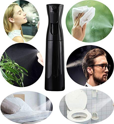 Schwarze Haarspray Wasserflasche kontinuierlicher Druck 360 feiner Nebel Sprüher... - Bild 5 von 5