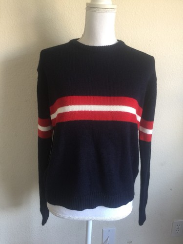 Rouge Melville Marine Bernadette Rayé Brandy Pull Ras blanc Du Cou qxwAAdS