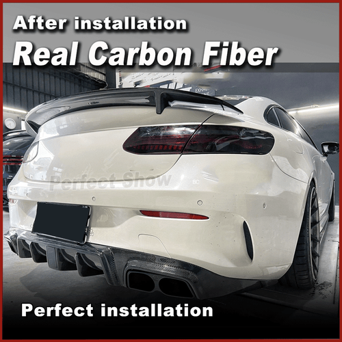 Für Mercedes C238 E450 E500 E53 Coupe 2017-2021 Carbon Heckspoiler Spoiler Lippe - Bild 4 von 13