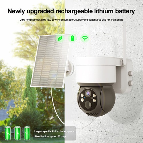 4K/1080P CCTV PTZ Outdoor Security Camera WiFi Solar Power Energy Wireless Home - Picture 17 of 67
