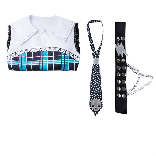 Monster High Frankie Stein Disfraz Juegos con disfraces Mujeres campus uniforme carnaval Vestido - Imagen 3 de 11