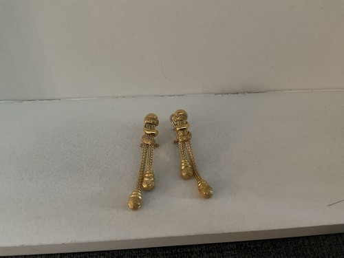 18 Karat Gold Tropfen Ohrring. Hallmark 750 Italien - Bild 11 von 11