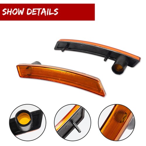 2X Amber Lens Front Side Marker Light For 07-15 MINI R55 R56 R57 R58 R59 R60 R61 - Picture 3 of 8