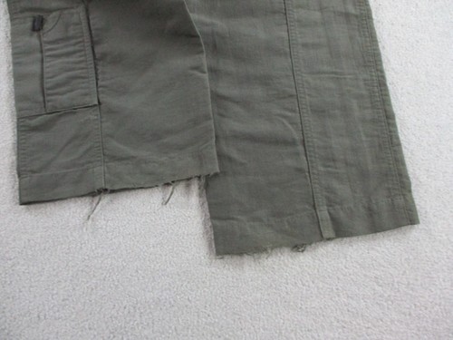 VINTAGE Lee Pipes Pants Boys 8 Green Baggy Cargo Utility Loose Skater Grunge Y2K - Picture 7 of 13