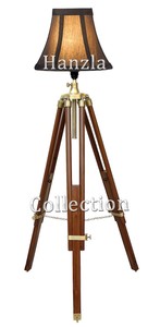 Lampe Stehlampe Maritim Stativlampe Teleskoplampe 160cm Holzstativ Schattenlampe Ebay